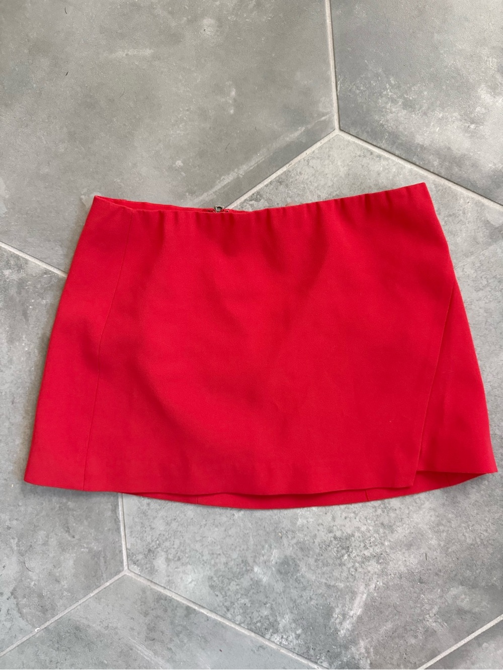 Alice & Olivia bright red mini skirt